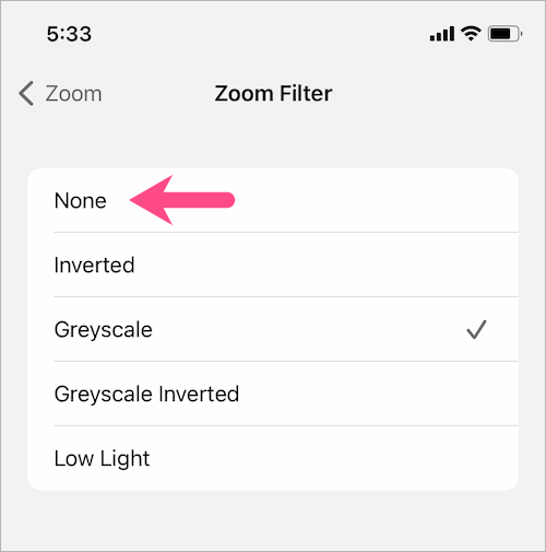 disable-grayscale-mode-iphone-ios-14