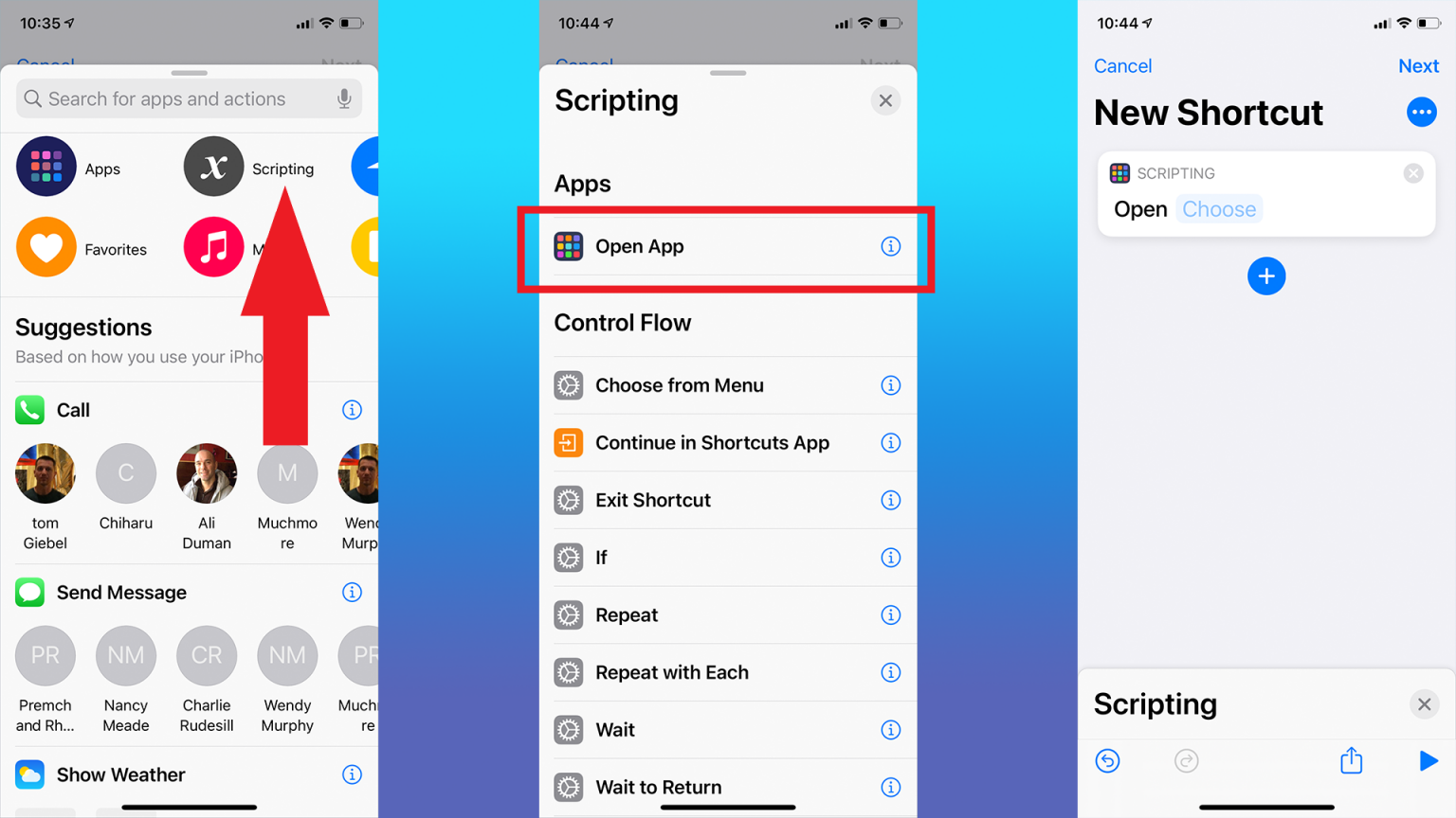 Making a shortcut in iOS