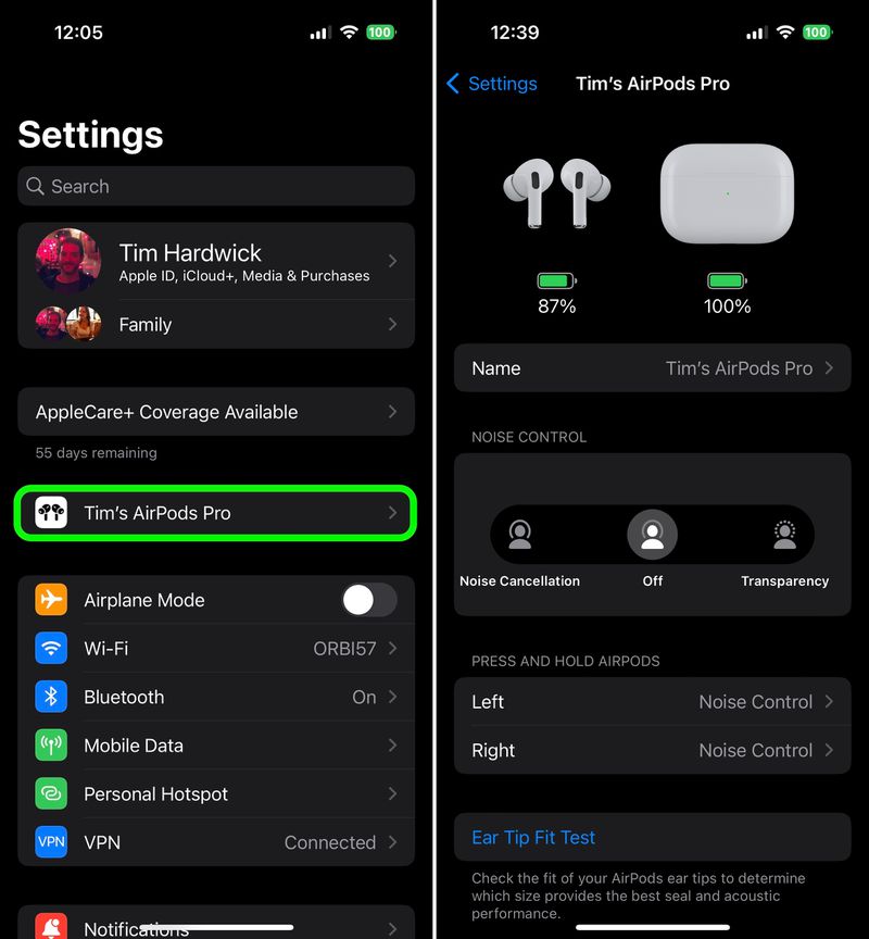 airpods-settings-menu